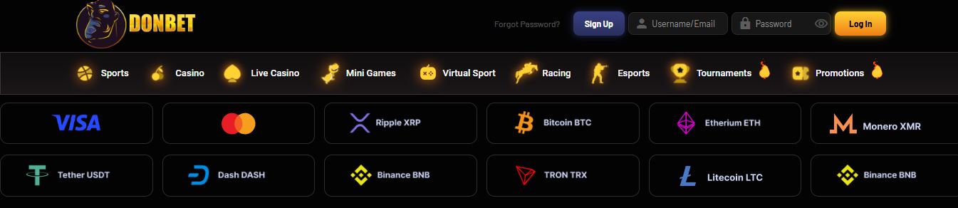 Make secure deposits using cards or multiple cryptocurrencies