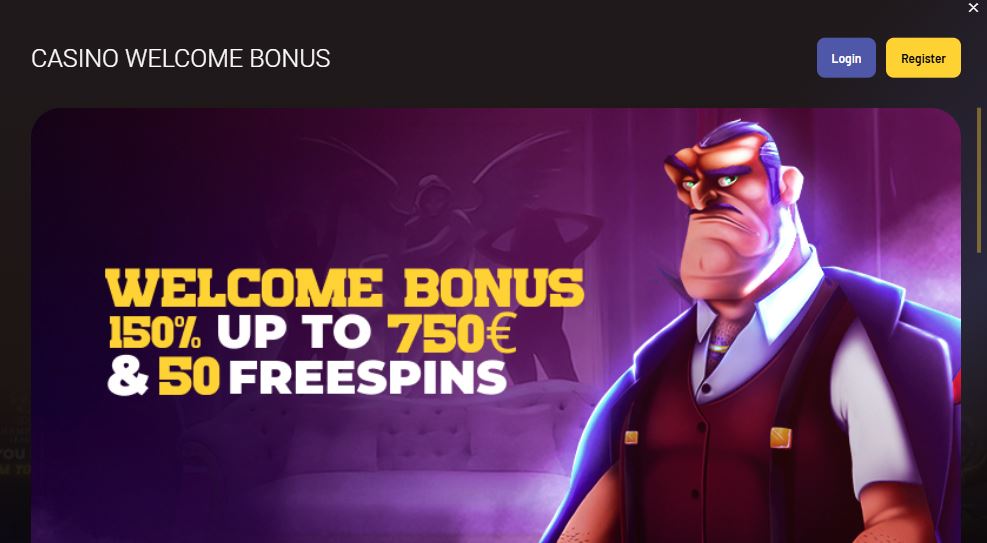 Claim the Donbet casino welcome bonus of 150% up to €750 plus 50 free spins on your first deposit